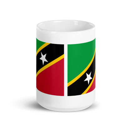 Saint Kitts & Nevis Flag Coffee Mug - Two Islands, One Love