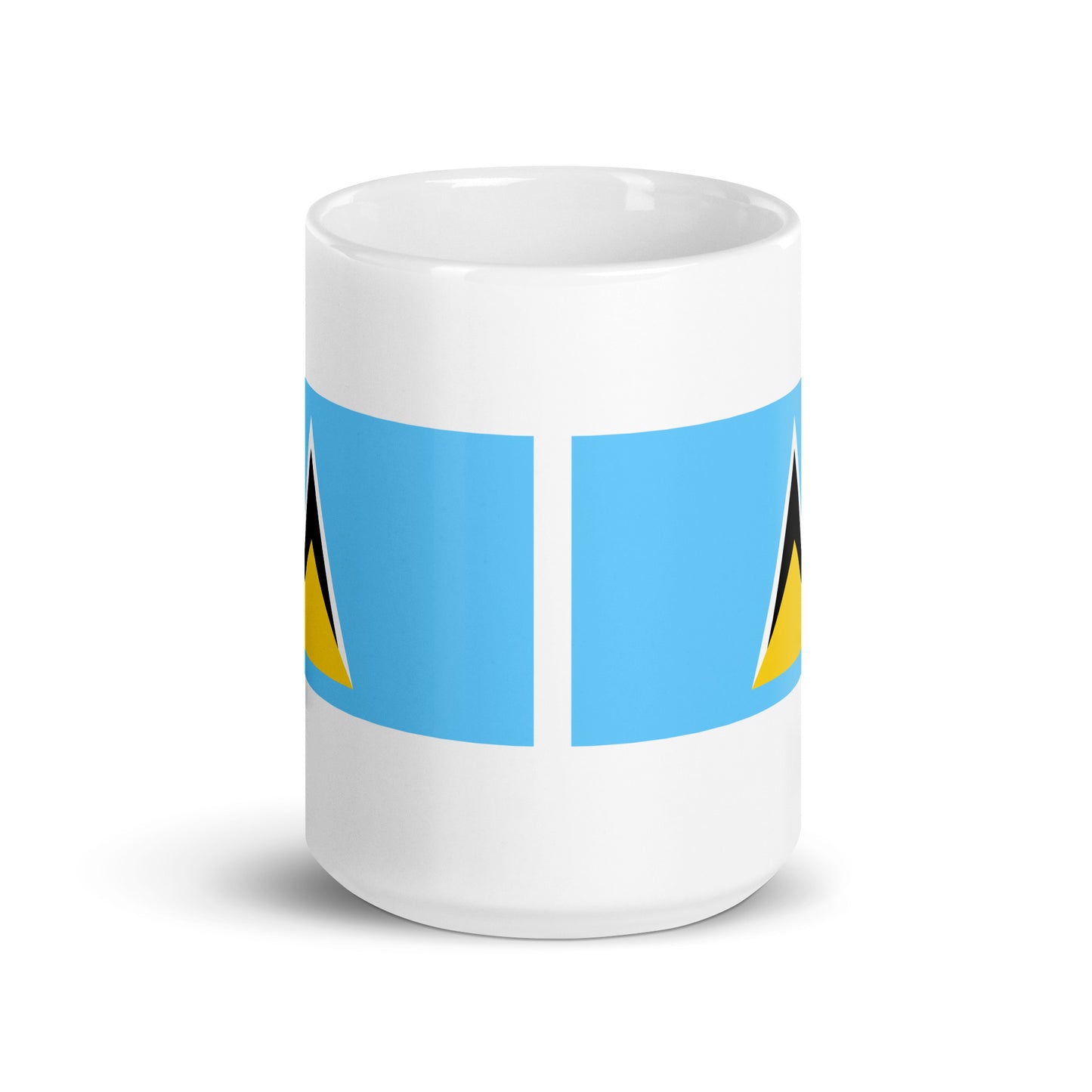Saint Lucia Flag Coffee Mug - Light, Harmony & Hope