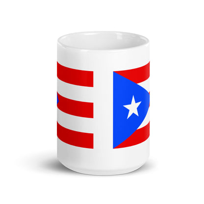 Puerto Rico Flag Coffee Mug - Pride, Passion & Power