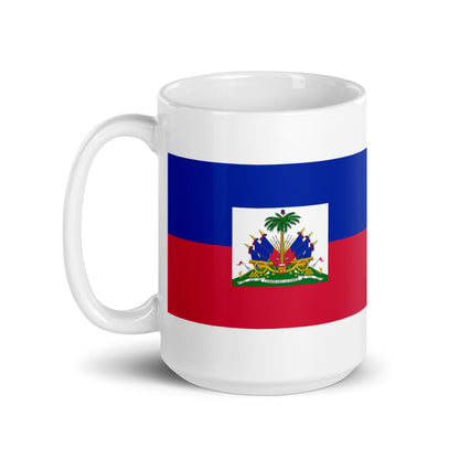 Haiti Flag Coffee Mug - Strength, Freedom & Soul