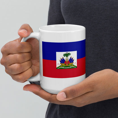Haiti Flag Coffee Mug - Strength, Freedom & Soul