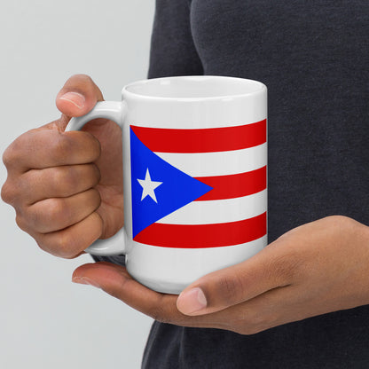 Puerto Rico Flag Coffee Mug - Pride, Passion & Power