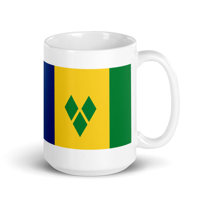 Saint Vincent & the Grenadines Flag Coffee Mug - Strength, Sunshine & Spirit