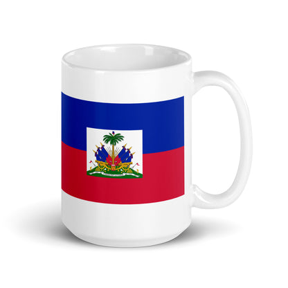 Haiti Flag Coffee Mug - Strength, Freedom & Soul