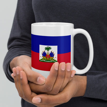 Haiti Flag Coffee Mug - Strength, Freedom & Soul