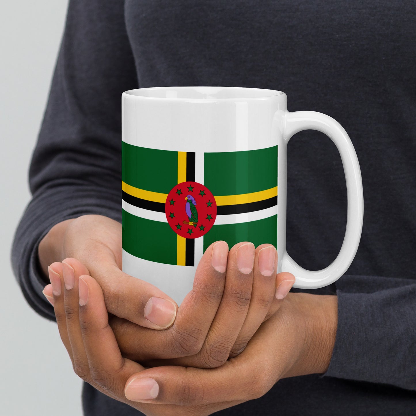 Dominica Flag Coffee Mug - Nature, Resilience & Rhythm