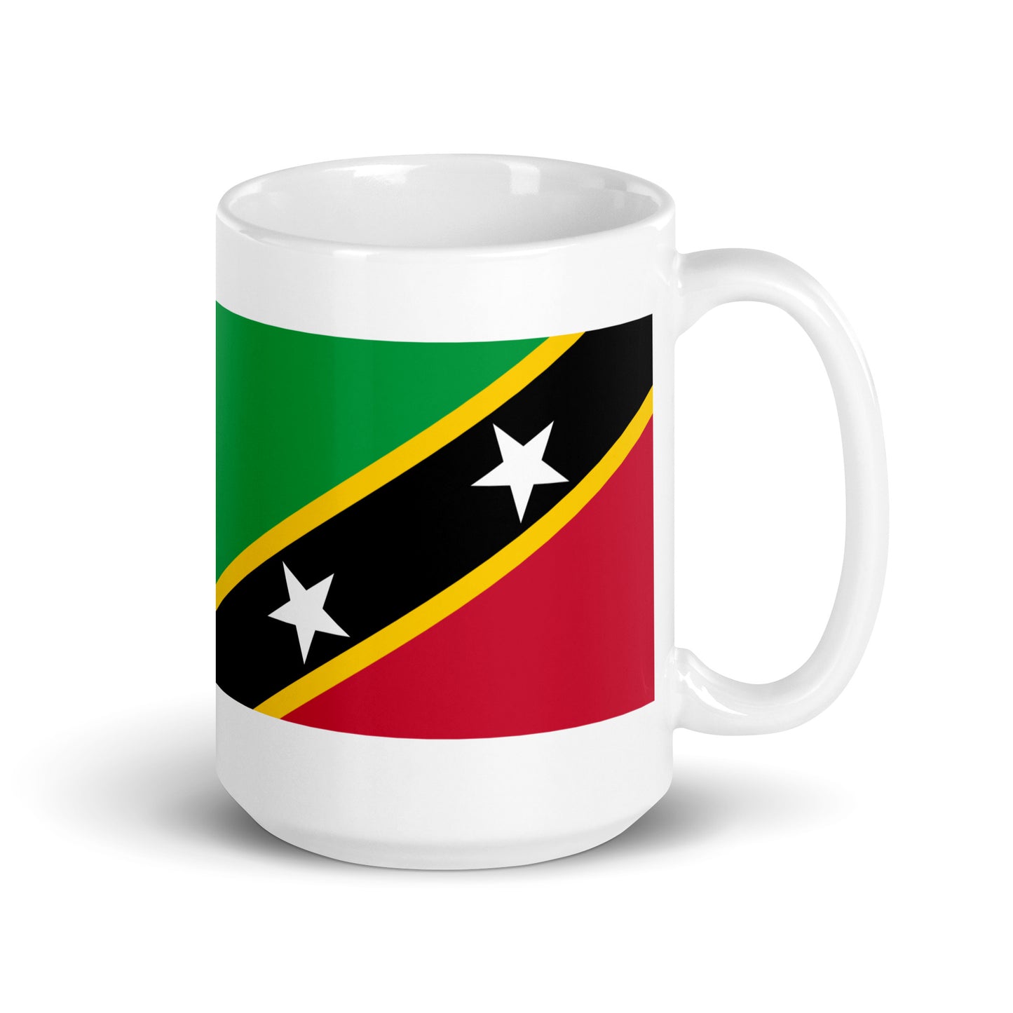 Saint Kitts & Nevis Flag Coffee Mug - Two Islands, One Love