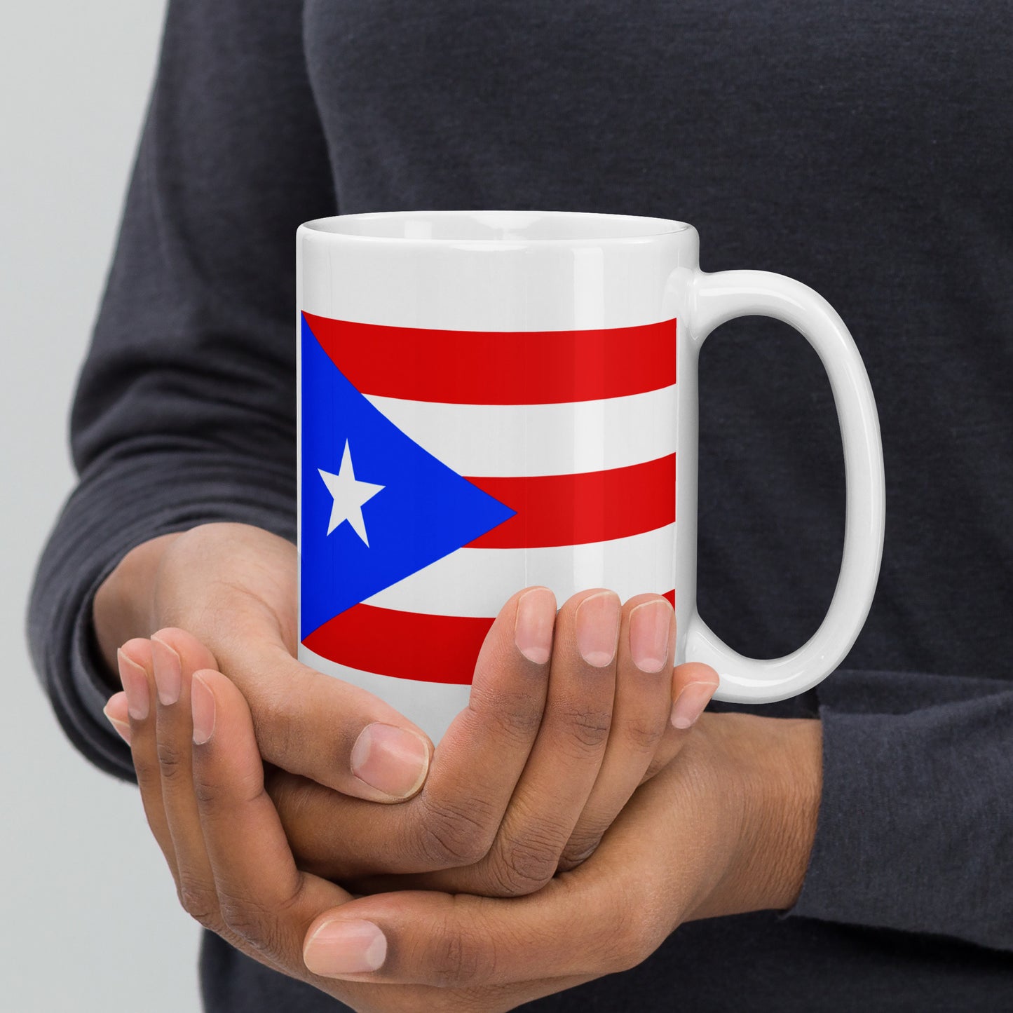 Puerto Rico Flag Coffee Mug - Pride, Passion & Power