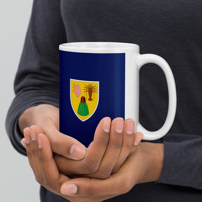 Turks & Caicos Islands Flag Coffee Mug - Tranquility, Pride & Paradise