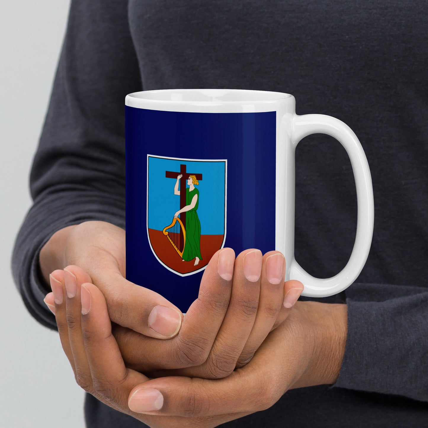 Montserrat Flag Coffee Mug - Faith, Strength & Emerald Pride