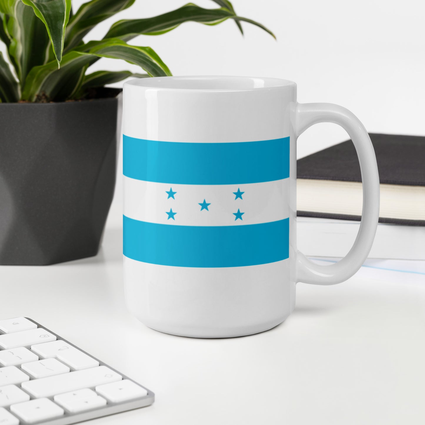 Honduras Flag Coffee Mug - Hope, Unity & Caribbean Blue