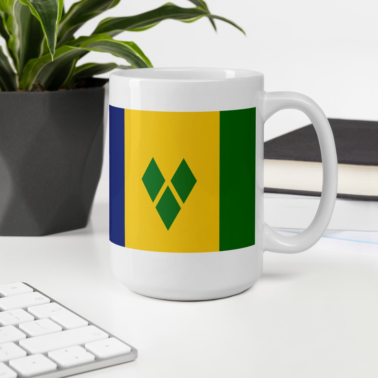 Saint Vincent & the Grenadines Flag Coffee Mug - Strength, Sunshine & Spirit